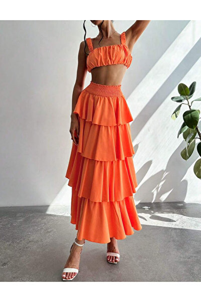 Sheya Shein outfit, orange