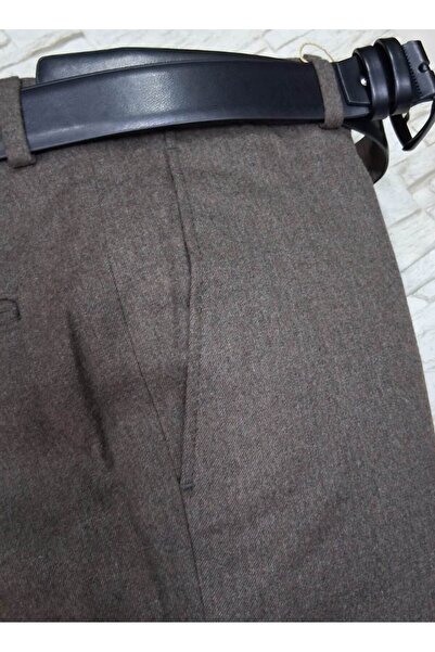 Ege Erkek Giyim Pantolon kışlık klasik kalın 67%Flanel-33%Yün