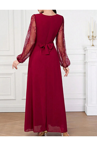 Sheya Shein maxi dress, cherry red