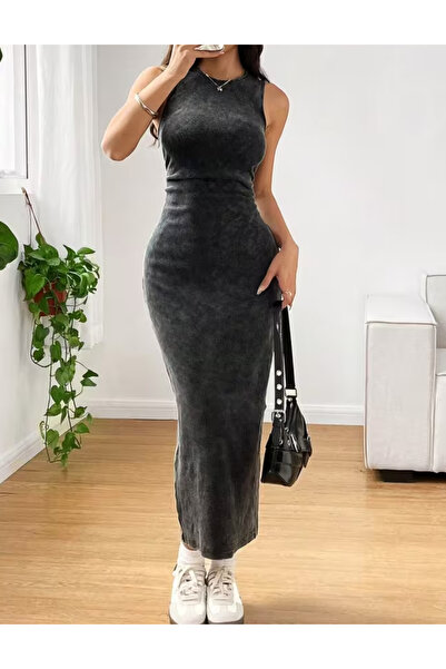 Sheya Shein midi dress, gray