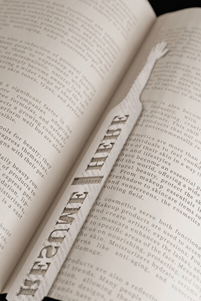 SWS Collection Tasarım Ödüllü Krom Paslanmaz Çelik Kitap Ayracı, Bookmark
