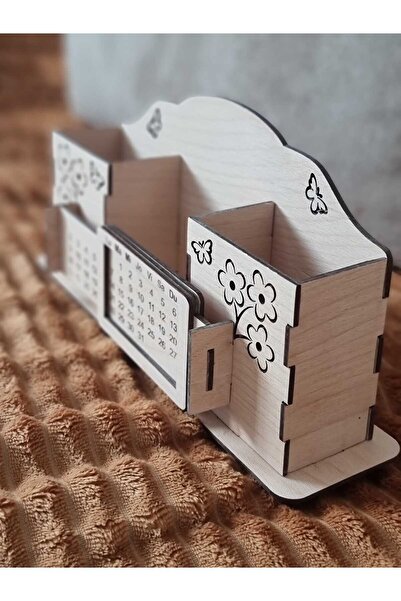 Amco Desk organizer for pencils, pens with calendar 27x7x13 cm