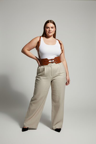 Angels Passion Plus Size Tan Women's Belt