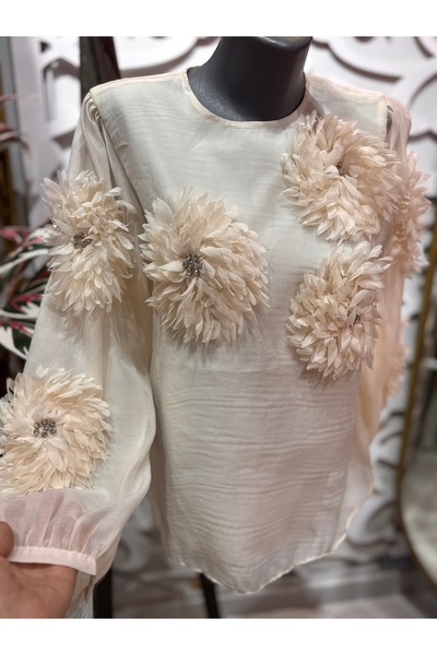 ŞEHRAZAT BUTİK Floral Design Stylish Shirt