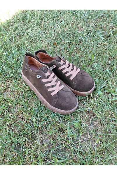 Henne Classic Shoes Orthopedic Genuine Leather Suede Khaki