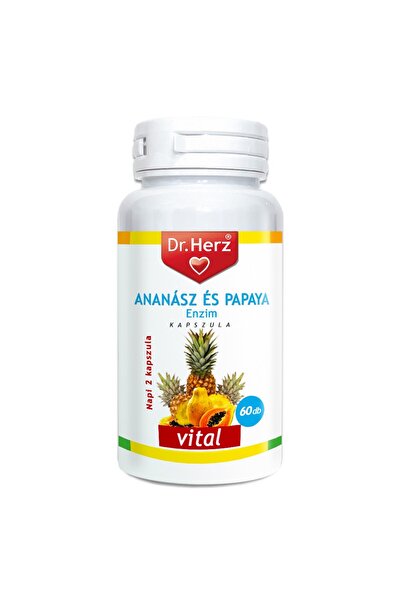 Dr Herz Capsule enzime ananas papaya vegane 60 buc