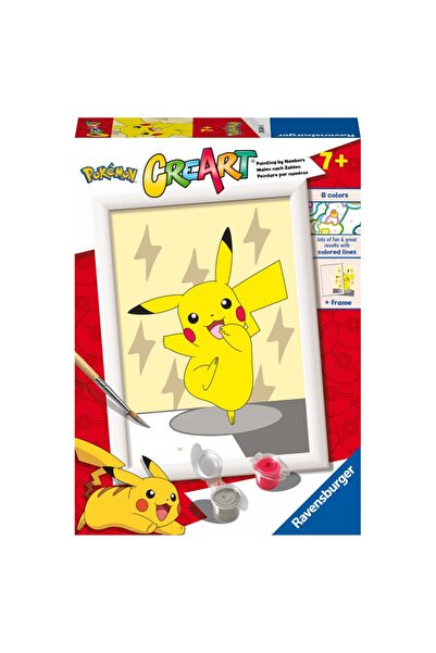 RAVENSBURGER Pictură pe numere CreArt pentru copii - Pikachu