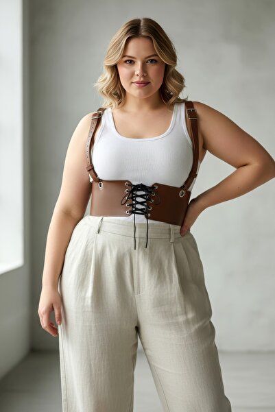 Angels Passion Plus Size Tan Women's Belt