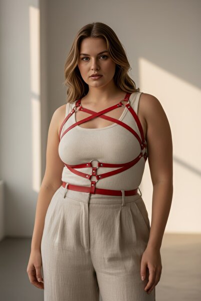 Angels Passion Large Size Red Women's Belt