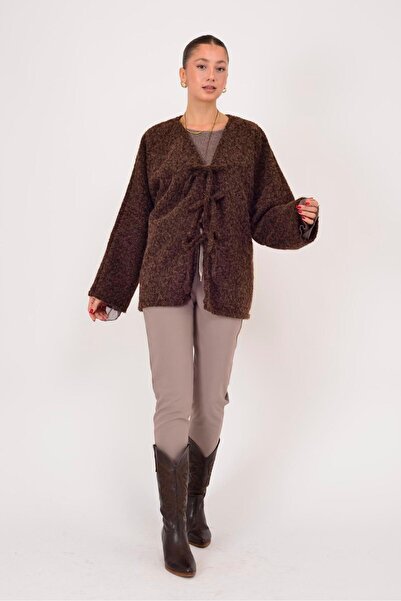 Park Moda 12586 Felt Coat with Binding Details