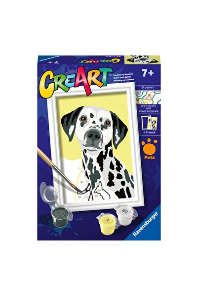 RAVENSBURGER CreArt Pictură pe numere pentru copii - Câine dalmațian