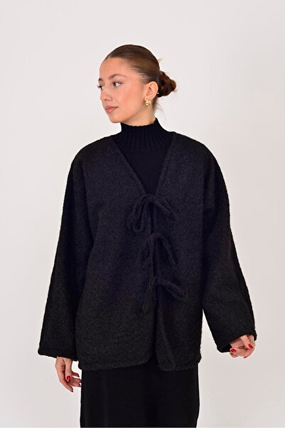 Park Moda 12586 Felt Coat with Binding Details