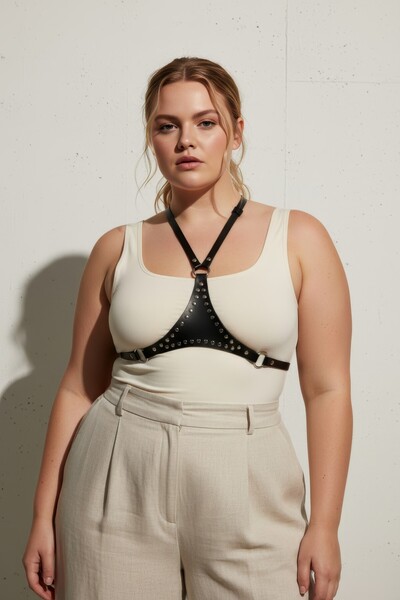 Angels Passion Plus Size Black Women's Belt