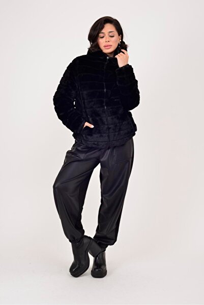 Park Moda Hv811 Twin Fur Detailled Double Sided Coat