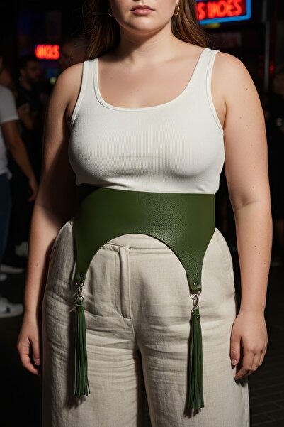 Angels Passion Plus Size Khaki Women's Belt