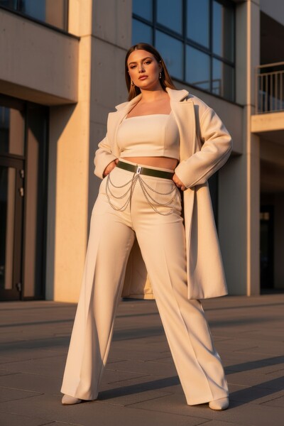 Angels Passion Γυναικεία ζώνη χακί μεγέθους Battal