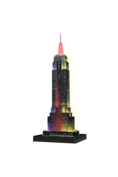 RAVENSBURGER Puzzle 3D Empire State Building - Lights Up at Night, 216 Pieces
