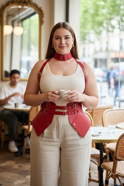 Angels Passion Plus Size Red Women's Belt