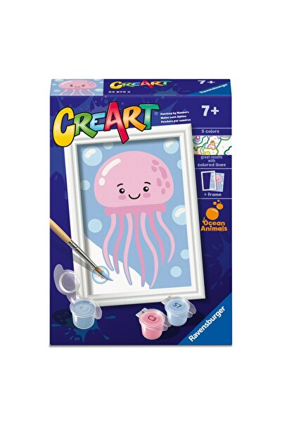 RAVENSBURGER Pictură pe numere CreArt pentru copii - Meduze prietenoase