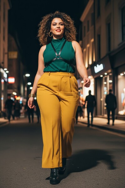 Angels Passion Plus Size Black Women's Belt