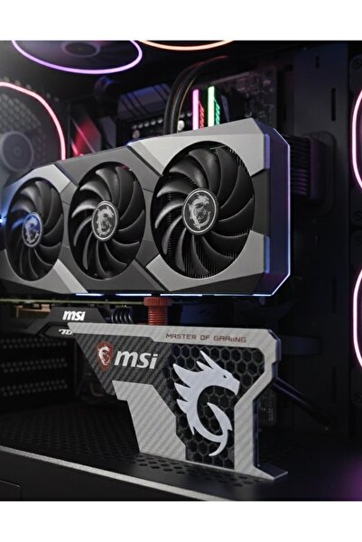 GoKa 3D Craft MSI Temalı Ayarlanabilir Ekran Kartı Tutucu | GPU Destek Aparat...