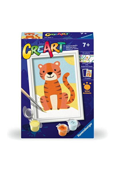 RAVENSBURGER CreArt Paint by Numbers for Children - Wild Tiger
