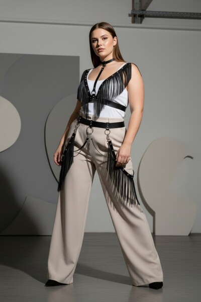 Angels Passion Plus Size Black Women's Belt