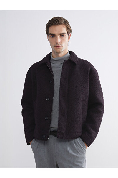 LC Waikiki Rahat Kalıp Ceket Yaka Erkek Kaşe Mont