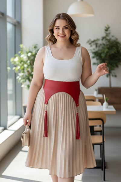 Angels Passion Curea roșie pentru femei Battal Size