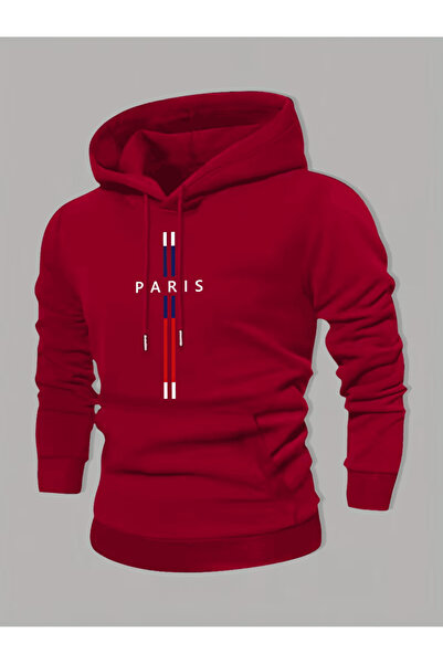 ALEYZA MODA هوديي مخطط بطابع باريس