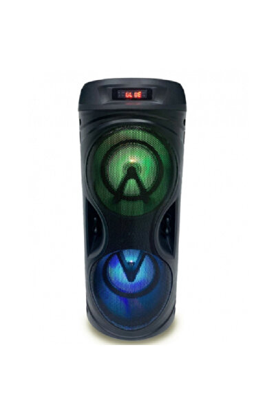 AKAI Ενεργό Φορητό Ηχείο, Ισχύς 5 W, Bluetooth, Είσοδος Μικροφώνου, Φώτα Ηχείου, Ραδιόφωνο Fm, Μαύρο