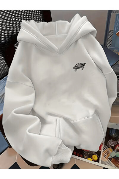 ALEYZA MODA هوديي السلحفاة البحرية مطبوع