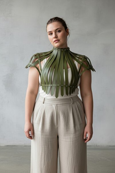 Angels Passion Oversized Khaki Women's Belt