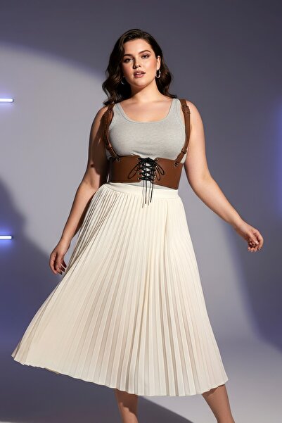 Angels Passion Plus Size Tan Women's Belt