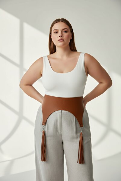 Angels Passion Plus Size Tan Women's Belt