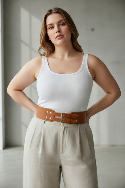 Angels Passion Battal Size Tan Women's Belt