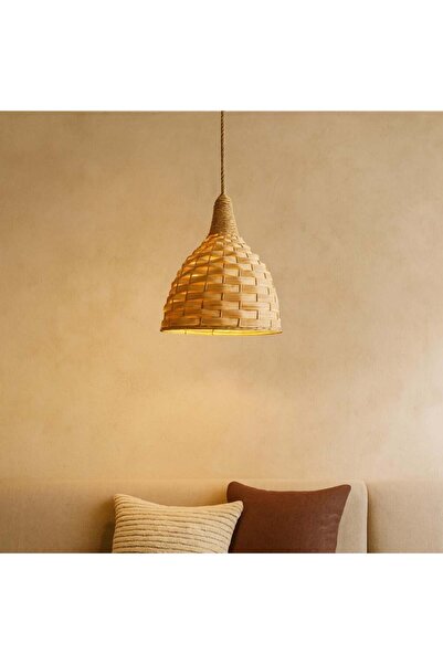 genernic Rustic Wicker Pendant Light - 35 cm - E27 Base