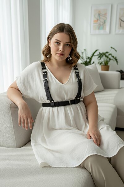 Angels Passion Oversized Black Women's Belt