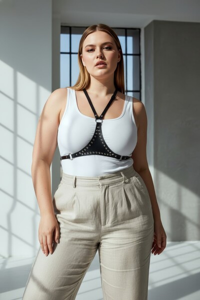 Angels Passion Plus Size Black Women's Belt