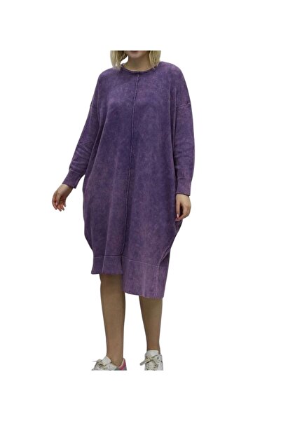 PHUTİ COLLECTION فستان تونيك محبوك غير متماثل