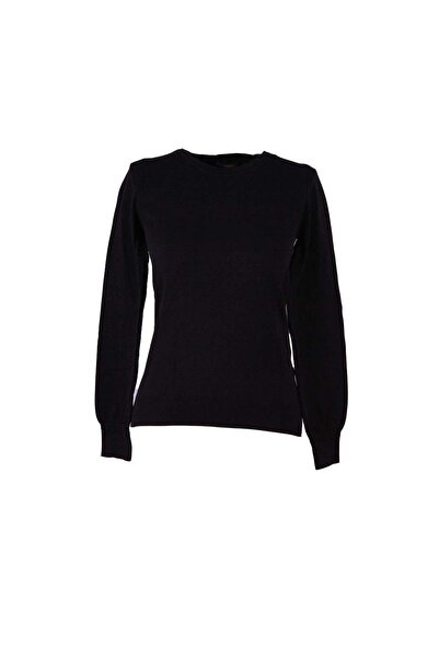 Fashion Friends سترة مرنة بياقة على شكل حرف U باللون الأسود