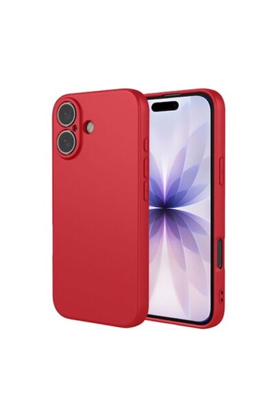 SOFT Carcasă pentru iPhone 17, Microfibră, TPU, Pure RED