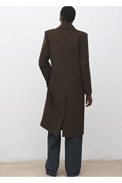 MANGO Woman Kruvaze yün palto