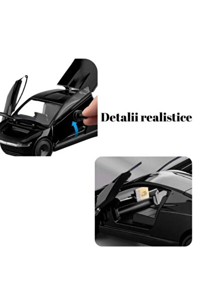 OEM Tesla Robotaxi Metal Car, Sounds, Lights, Doors Open, Black, 19cm