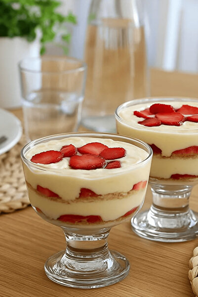 VANTINA HOME وعاء حلويات وآيس كريم مكون من قطعتين - 285 مل. وعاء العرض التقديمي