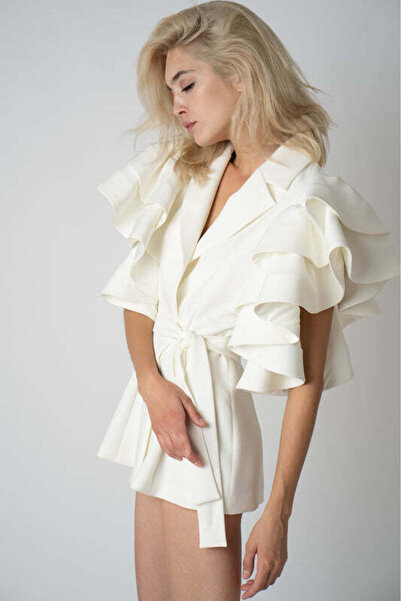 monarh Architectural ruffle jacket - S