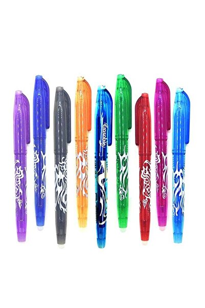 Generic 9-Piece Erasable Bullet Neutral Pen Set Multicolour