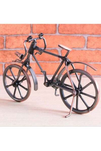 Generic OUTAD Metal Antique Bike Model Figurine Bronze/Black 170x110x60mm
