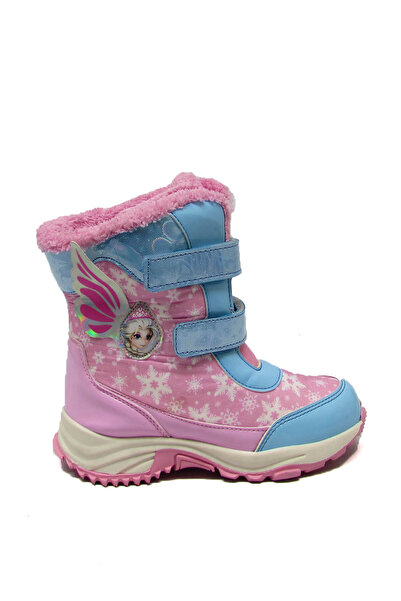Sanbe Girl's Velcro Snow Boots Pink Blue Snb122Y9206