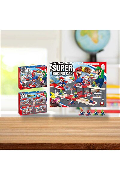 Super Mario Bros Super Mario Play Set, Track and Parking 2 Levels, 2 Cars, Characters, Slide, 3 years+
